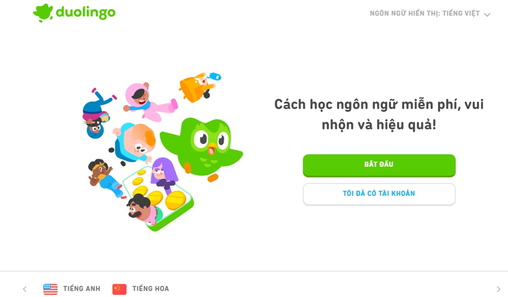 Duolingo là nền tảng học tiếng Anh online nổi tiếng trên toàn cầu