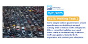 IELTS Writing Task 2: Traffic Congestion – Bài mẫu và phân tích