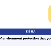 IELTS Speaking Part 2: Describe a Law of Environmental Protection You Would Like to Introduce