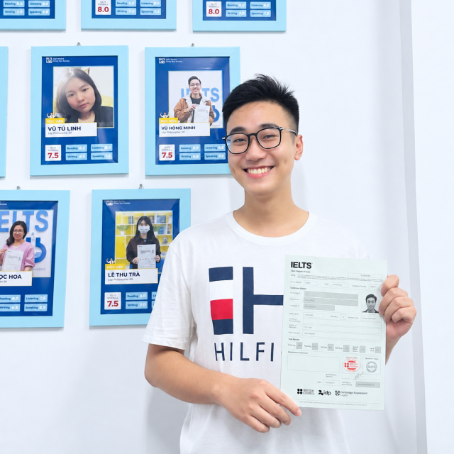 Đạt 8.5 IELTS, Reading tuyệt đối 9.0